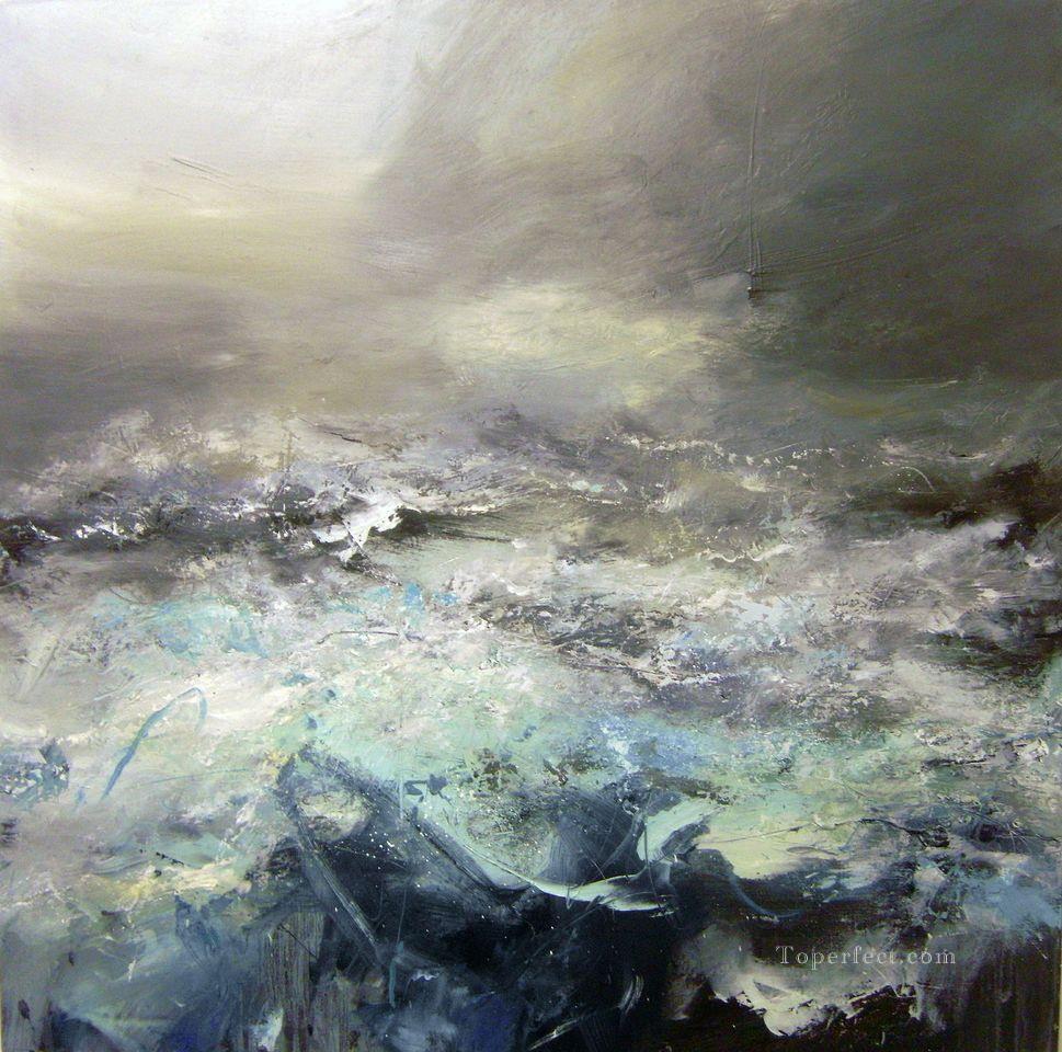 抽象的な海の風景069油絵